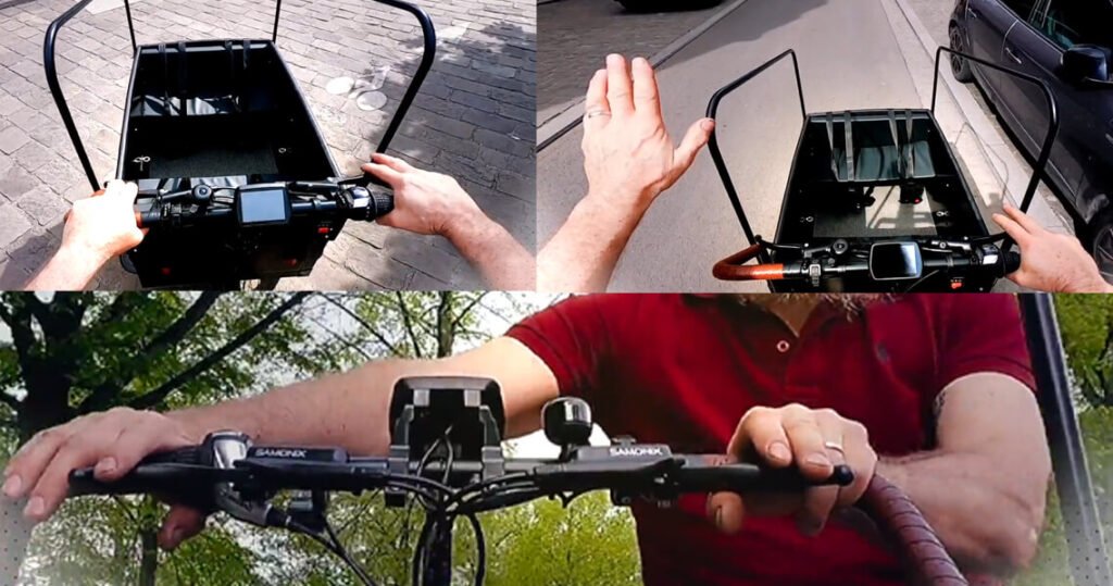 Flexible maneuverability of 3 wheels bicycle