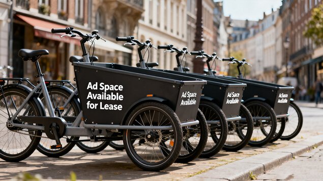 Ad Space Available for Lease on Cargo Bike