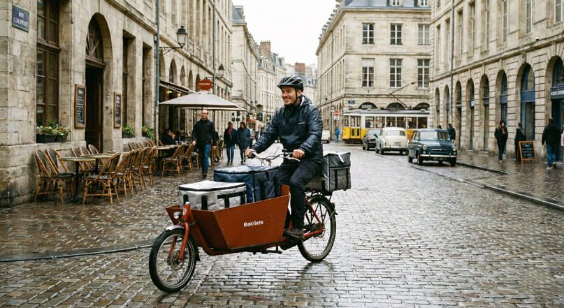 food delivery using cargo bike
