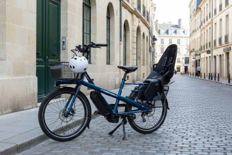 longtail ebike for women with childern seats