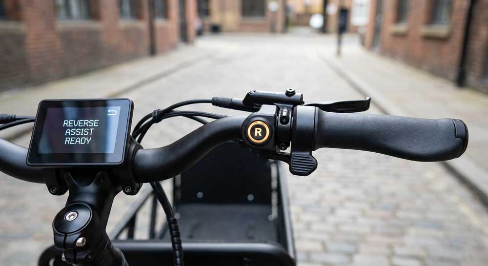 One-Click Reverse Button on Cargo Bike