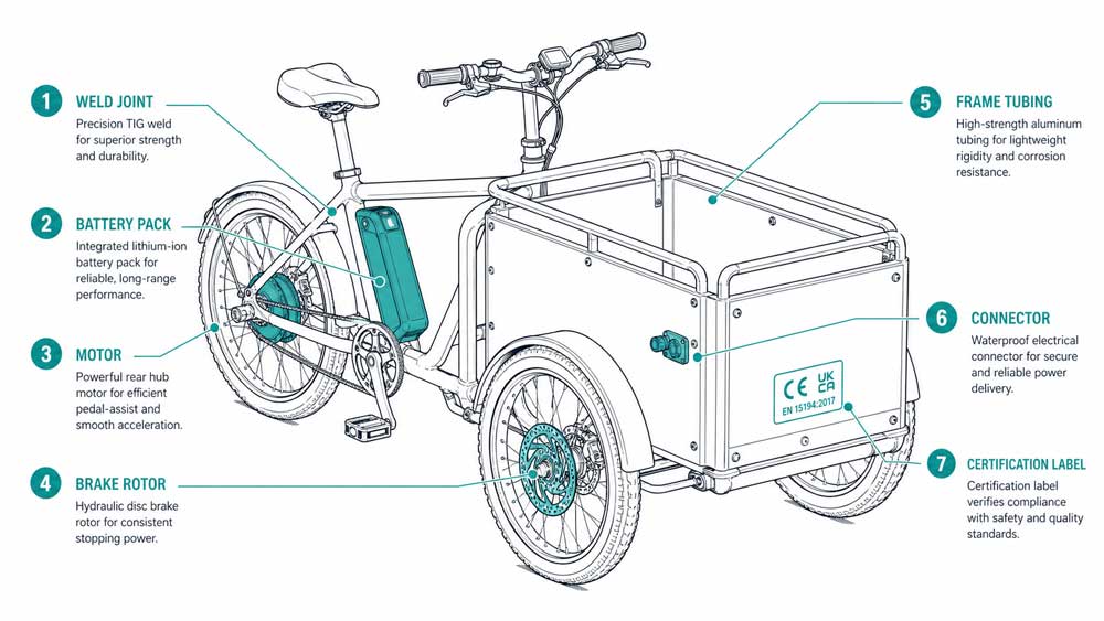 a three wheeled cargo bike
