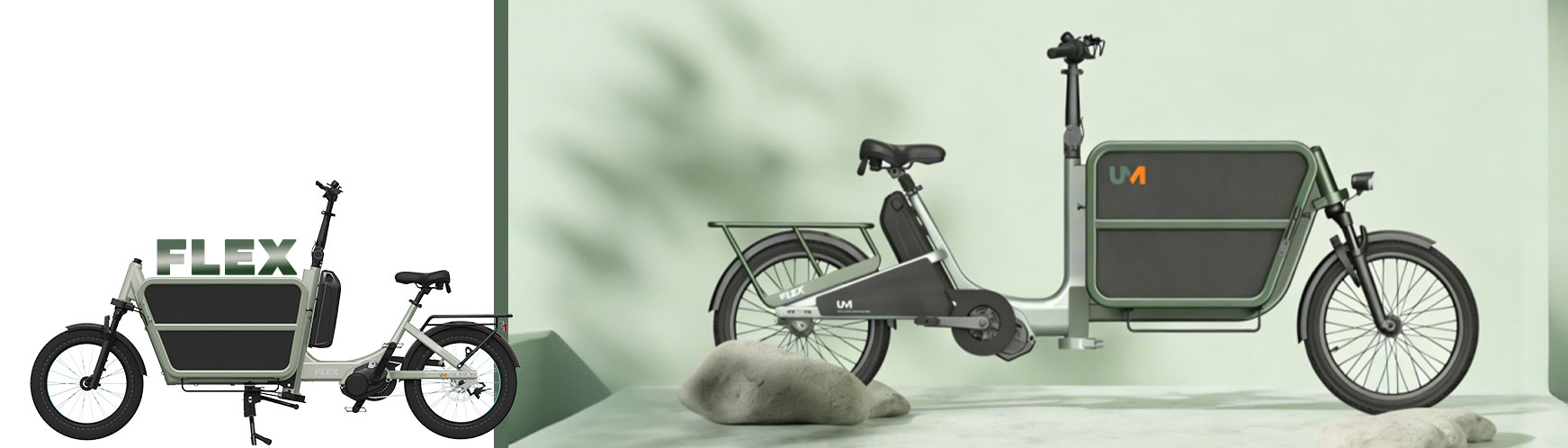 modular long-john cargo bike flex