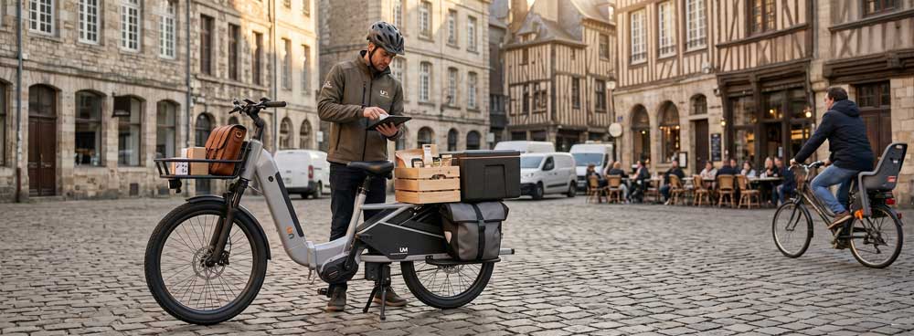 longtail cargo bike for commercial