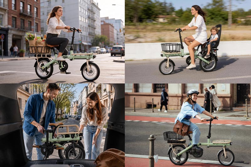 foldable mini cargo bike use cases