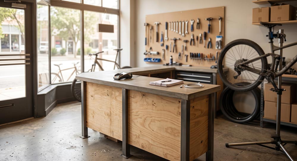 state e bike incentives for electric trikes — US bicycle shop counter where rebates are redeemed