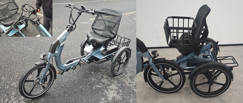 Folding Semi Recumbent Trikes